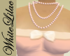 Peach Bridesmaid pearls