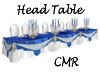 Wedding Blue Head Table 