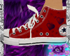 Converse Red Heart Shoe