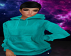 Her Teal Hoodie