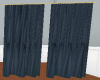 Navy Blue Long Curtain