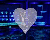 Blue Aqua Dancing Heart