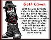 !666! Goth Clown Sticker