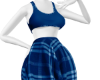 Plaid fit blue