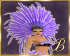 Lilac feather crown