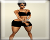 XBM BLK BRA N SHORTS