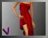 [ves]Silky Red Dress