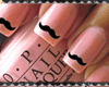 ]Y[..Mustache Pink Nail