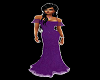 purple gown