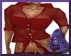 Red Sheer Tie Top