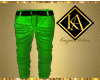 green spring pants