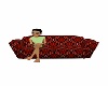red plaid couch 