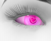 Hot pink heart eyes