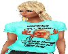 *F 50'S TEAL CRABBY TEE