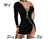 Sexy Black Dress ZIp