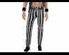 Blach white striped pant