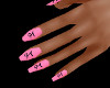 Capricorn Nails Pink