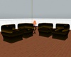 91'S BROWN COUCH SET