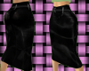 black satin pencil skirt