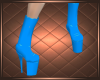 L Blue Fringe Boy Boots