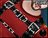 B! Red PVC HarnessMuscle