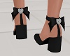 Ankle Bow blk Shoes