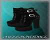 Black Buckle Boots