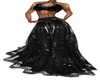 Black Dazzle Lacy Gown