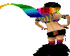 rainbow rave scarf
