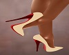 Cream Red Heel