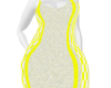 Yellow & White BBW Dress