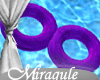 |M| Purple Swim Ring Set