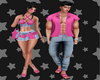 stars pink couple f