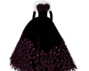 MAUVE FEATHER GOWN