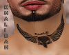 K♛-Eagle neck tattoo I