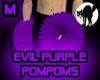 Evil Purple Pompoms (M)