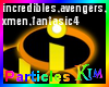 Superhero Team Particles