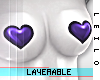 ! L! Purple PVC Pasties