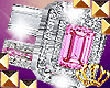 2 pc Pink Rare Diamond
