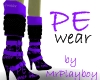 PEwear F boots blk purpl