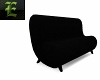 black lap couch