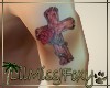 *J* Left arm Cross Tatto
