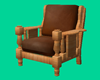 " simple chair brown "