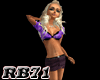 (RB71) Mini Skirt Purple