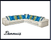 D's White Sectional