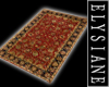 {E} Red Gold Vintage Rug