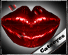 Valentine red kiss rug