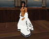 (DL) Drag robe white/Blk