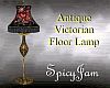 Antq Victn Floor Lamp Bk