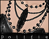 *D Pearl Feather Necklac